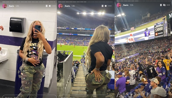 Ravens WR Hollywood Brown Had Both His Girlfriends At Game