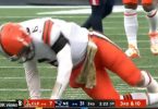 Baker Mayfield Goes Down With Leg Injury