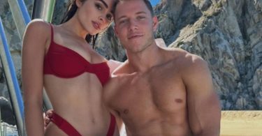 Christian McCaffrey + Olivia Culpo Heat Things Up In Sexy Pic