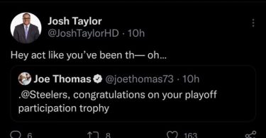 Former Browns OT Joe Thomas Trolls Steelers Fans on Twitter
