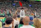 Kyrie Irving Flips Celtics Fans Double Bird