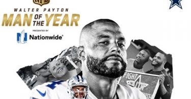 Cowboys Nominate Dak Prescott for Walter Payton Man of the Year Award