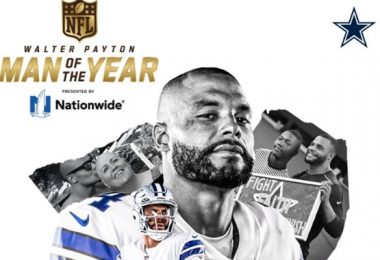 Cowboys Nominate Dak Prescott for Walter Payton Man of the Year Award